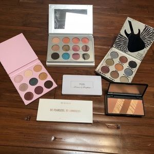 Huge eyeshadow palette, blush & bronzer lot